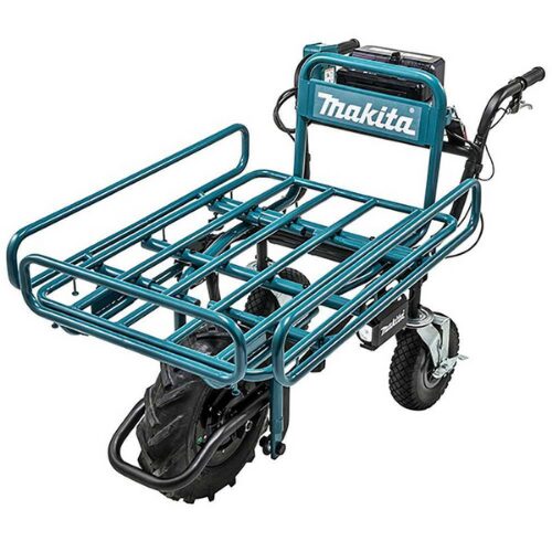 Makita-Brouette électrique à roues Makita DCU180 avec châssis tubulaire – batterie 5Ah/18V(2x18v)-Neuf