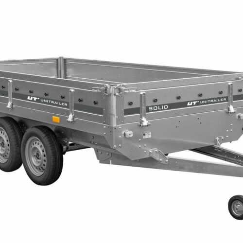 Remorque 2 essieux 304×153 UNITRAILER SOLID 300/2 PTAC 750 kg